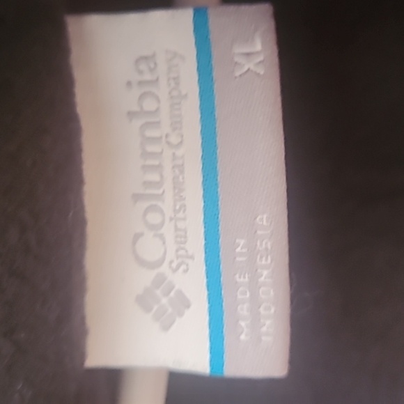 Columbia Fleece Jacket Charcoal Gray Pink Full Zip Hand Pockets XL - Picture 4 of 8